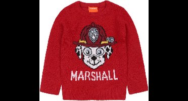 Paw Patrol Marshall - Jongens Rode Trui, Lange mouwen, Warm / 122