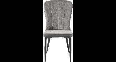 Eetkamerstoel Hudson Grijs Velvet - Giga Living