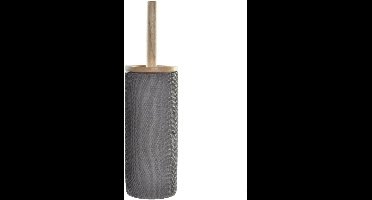Items - WC/Toiletborstel - luxe houder - polystone - grijs - 38 x 10 cm