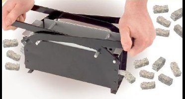 Westfalia Stalen papierpers - 33 x 15,2 x 15 cm