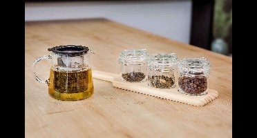 Cosy&Trendy weckpotten op serveerplank - 15 cl - Set