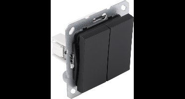 Q-Link S-Line schakelaar inbouw - serie - zwart