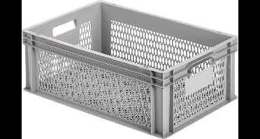 Alutec 75060 Kunststofbox Met raster (b x h x d) 600 x 220 x 400 mm Grijs 1 stuk(s)