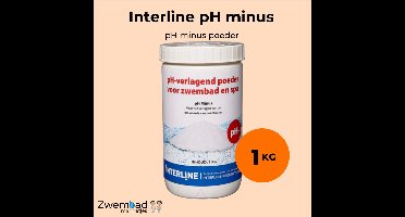 Interline pH minus 1kg - Inclusief doseerschema - pH minus voor zwembad - Verlagen pH waarde - pH min voor kleine, middelgrote en grote zwembaden