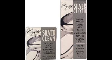 Hagerty Silver Clean en Silver Cloth - White line (combi pack)