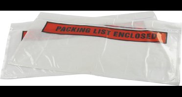 Paklijstenvelop - 220x115mm DL bedrukt met Packing List - doos á 1000 stuks
