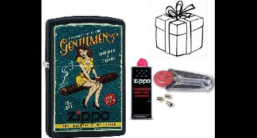 Geschenkset Zippo- ZIPPO met ZIPPO BENZINE en Vuursteentjes-uniek cadeau