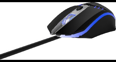 Qware Gaming - Muis - Dallas - RGB LED - Programmeerbaar - 2400 DPI