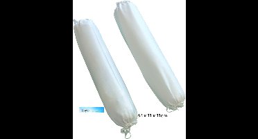 Guling *2 stuks* Baby Bantal Pollo Maat:~52xØ~10-11cm. Met Witte sloop + rits | Tijk. Medium 200gram. Low Sweat! 100% Easyrest™ Prosoft™ pro-actieve holle gesiliconeerde duurzame hypoallergeen ademende Microvezel vulling. Vegan en Hallal -Goeling#