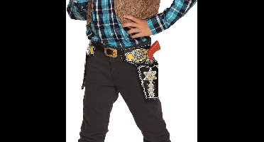 Boland - Holsters kind cowboy Deputy Zwart - Pistool / revolver - Cowboy - Indiaan - Carnaval - Themafeest