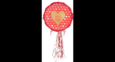 Boland - Trekpiñata 'Love you!' - Verjaardag, Kinderfeestje, Themafeest