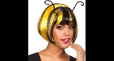 Boland - Pruik Honingbij Geel - Steil - Kort - Vrouwen - Bij