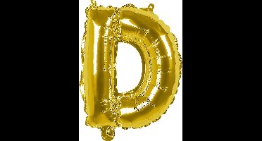 Boland - Folieballon 'D' goud D - Goud - Letterballon