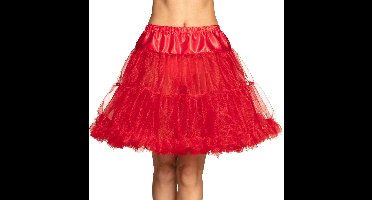 Boland - Petticoat deluxe rood (M/L) - Volwassenen - Can Can - Prinsen en Prinsessen