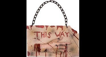 Boland - Decoratie Horror wegwijzer 'This way' - Horror - Horror