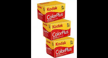 Kodak ColorPlus 135-36 | 200 Asa | Kleinbeeld | 36 Opnames 3 pak | 200 Iso | Analoog | Fotorolletje | Filmrol | Fotorol | Filmpje