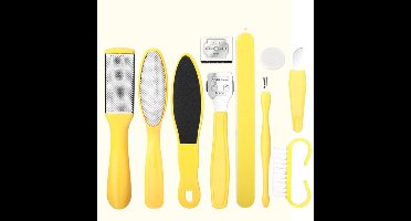 New Age Devi - Eeltverwijderaar Set - Geel - Eeltrasp - Verharde huid verwijderaar