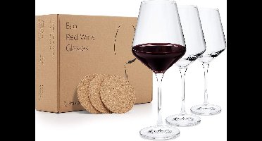 Luxe Wijnglazen set – kerst dineren tafelen – Wine Glass Set - Vaatwasserbestendig - Duurzaam Glas van Hoge Kwaliteit