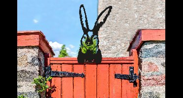 Kiekeboe Konijn/ Rabbit Banny, 141645, Zwart, 15,3x26,2x0,2cm