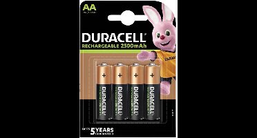 Duracell AA Oplaadbare Batterijen - 2500 mAh - 4 stuks