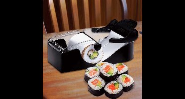 MikaMax Easy Sushi Maker – Zelf Sushi Maken – Sushi Roller – Inclusief 6 Recepten – Compact – Vaatwasserbestendig – 20x10x7 cm