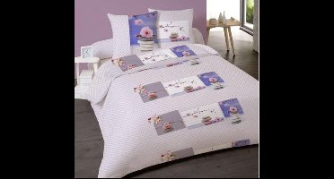 2-Persoonsdekbedovertrek katoen Zen attitude 240x220 met 2 kussensloppen 65x65