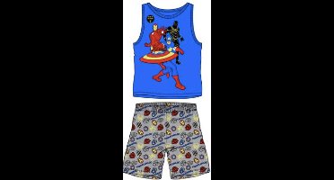 Marvel Avengers pyjama - blauw - grijs - Glow in the dark - maat 104 / 4 jaar