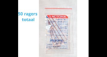 Lactona Interdentaal Ragers - XX-Large 12mm - Donkerrood - 10 gripzak x 5 stuks - Voordeelpakket