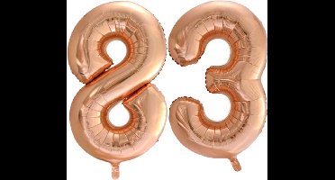 Folieballon nr. 83 Rosé Goud 86cm