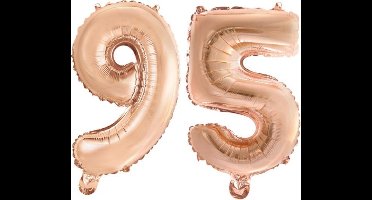 Folieballon nr. 95 Rosé Goud 41cm