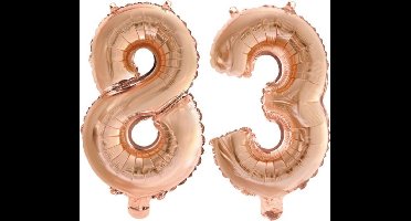Folieballon nr. 83 Rosé Goud 41cm