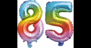 Folieballon nr. 85 Regenboog 41cm