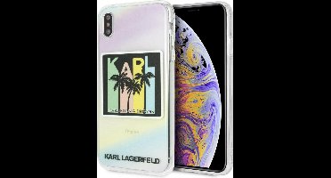 Print hoesje van Karl Lagerfeld - Backcover - Karlifornia Dreams - iPhone Xs Max - Siliconen