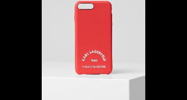 Rood hoesje van Karl Lagerfeld - Backcover - PARIS 21 RUE DE ST GUILLAUME - iPhone 11 Pro - Soft Touch feeling
