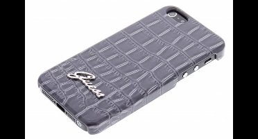 iPhone 5S/5 hoesje - Guess - Grijs - Kunstleer