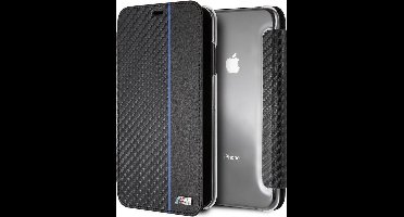 BMW Blauw iPhone Xs Max - Book Case - M Sport Carbon - Met pashouder