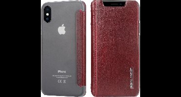 iPhone Xs/X hoesje - Pierre Cardin - Rood - Leer