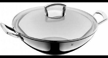 WMF Wokpan - Ø 36 cm - RVS - Met Deksel - Inductie - Geschikt voor Grote Porties