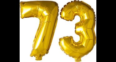 Folieballon nr. 73 Goud 41cm