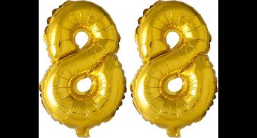 Folieballon nr. 88 Goud 41cm