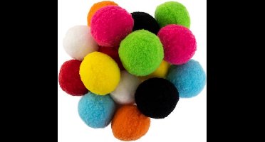 Pom Pom 4 cm assorti 16 stuks