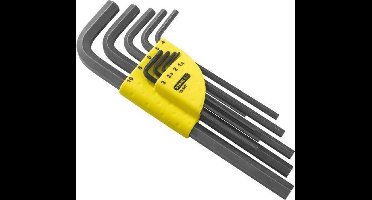Stanley - Imbus Systeem - 9-Delige Set - Lange Sleutels - Chroom-Kiezel Staal