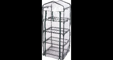 MaxxGarden Broeikas - mini serre - 4 verdiepingen - voor tuin, terras en balkon - 50x45x130 cm