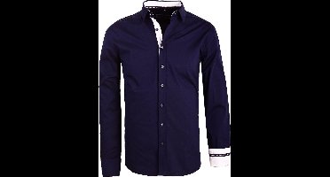 Carisma Blauw Overhemd Lange Mouw Met Stretch 8441 - XL