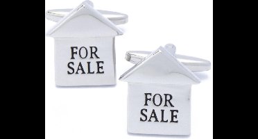 Manchetknopen - Huis met Tekst For Sale