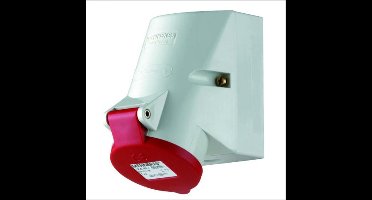Mennekes CEE WCD opbouw 16A 5P 6H 400V TwinCONTACT IP44 - Rood