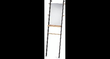 Oak Spiegel Staand - Zwart - Kela