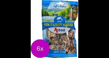 Antos Fish D'Light Squared - Hondensnacks - 6 x Vis 100 g