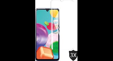 Screenprotector geschikt voor Samsung Galaxy A41 - 3x Glas Screen Protector
