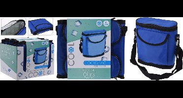 No Label Opvouwbare Koeltas 28 X 25 Cm Polyester Blauw